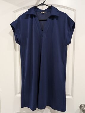 JODIFL Navy Polo Tunic Dress Size L